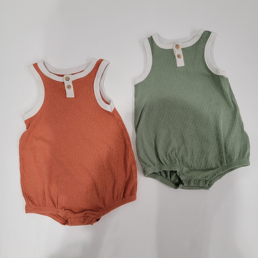 18M Cat & Jack Bundle Bubble Rompers